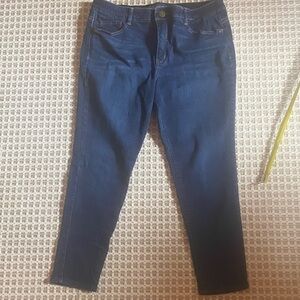 Democracy Women's Dark Blue “Ab” solution Skinny Jean size 14
